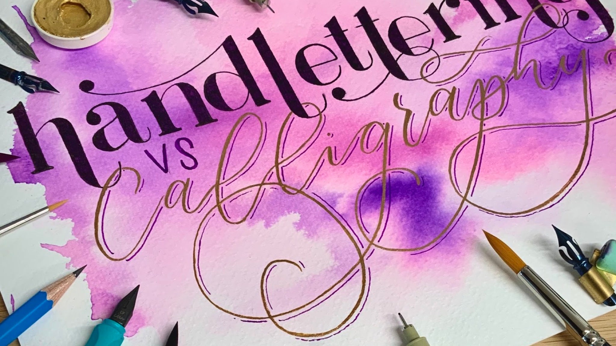 Calligraphy vs Hand Lettering