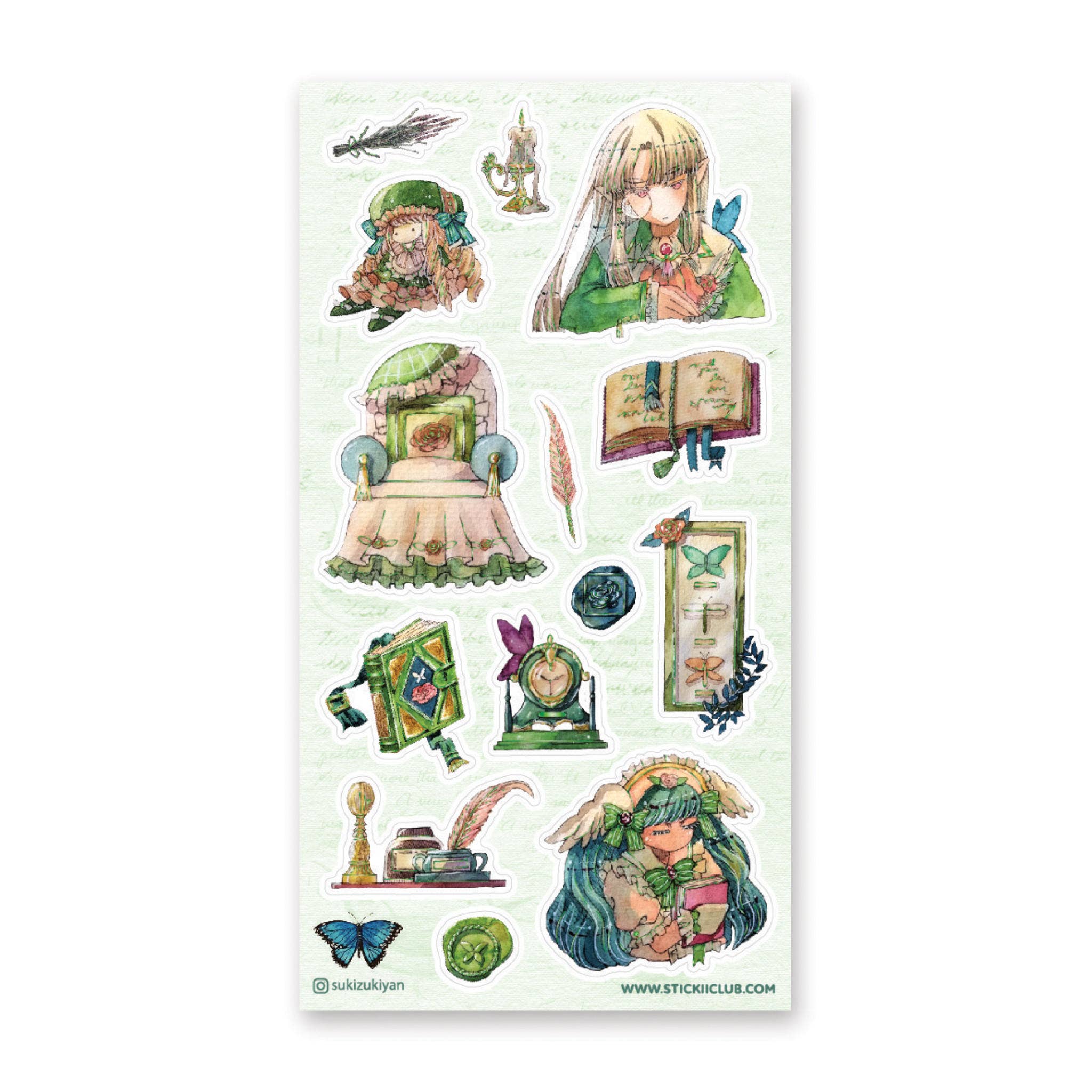 Enchanted Antiques (2) Sticker Sheet
