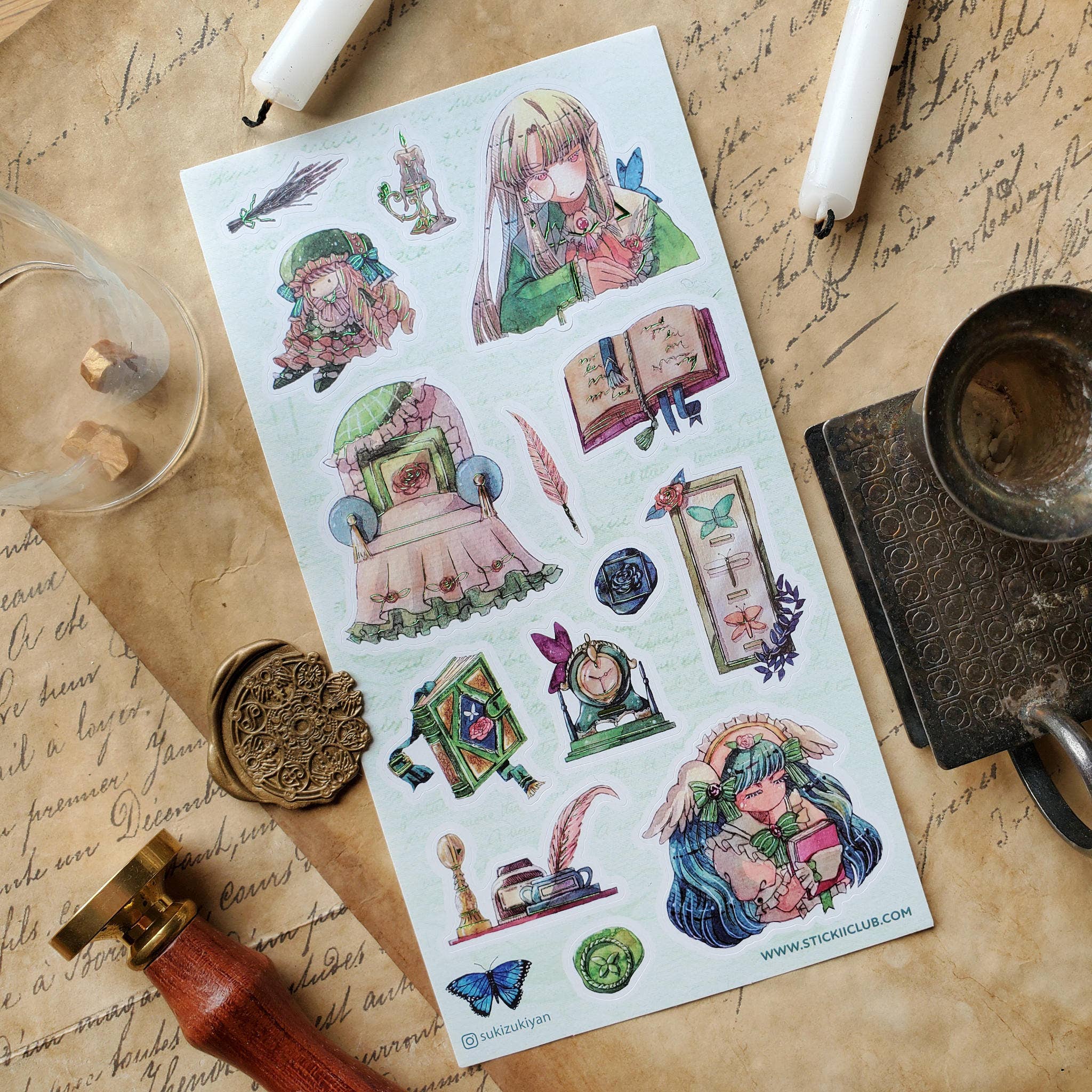 Enchanted Antiques (2) Sticker Sheet