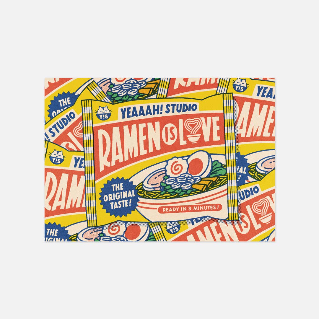 “Ramen is Love” Postcard - A6 Size