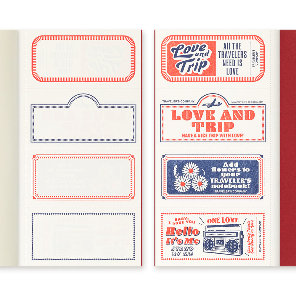 TRAVELER'S Notebook Regular Size Love & Trip