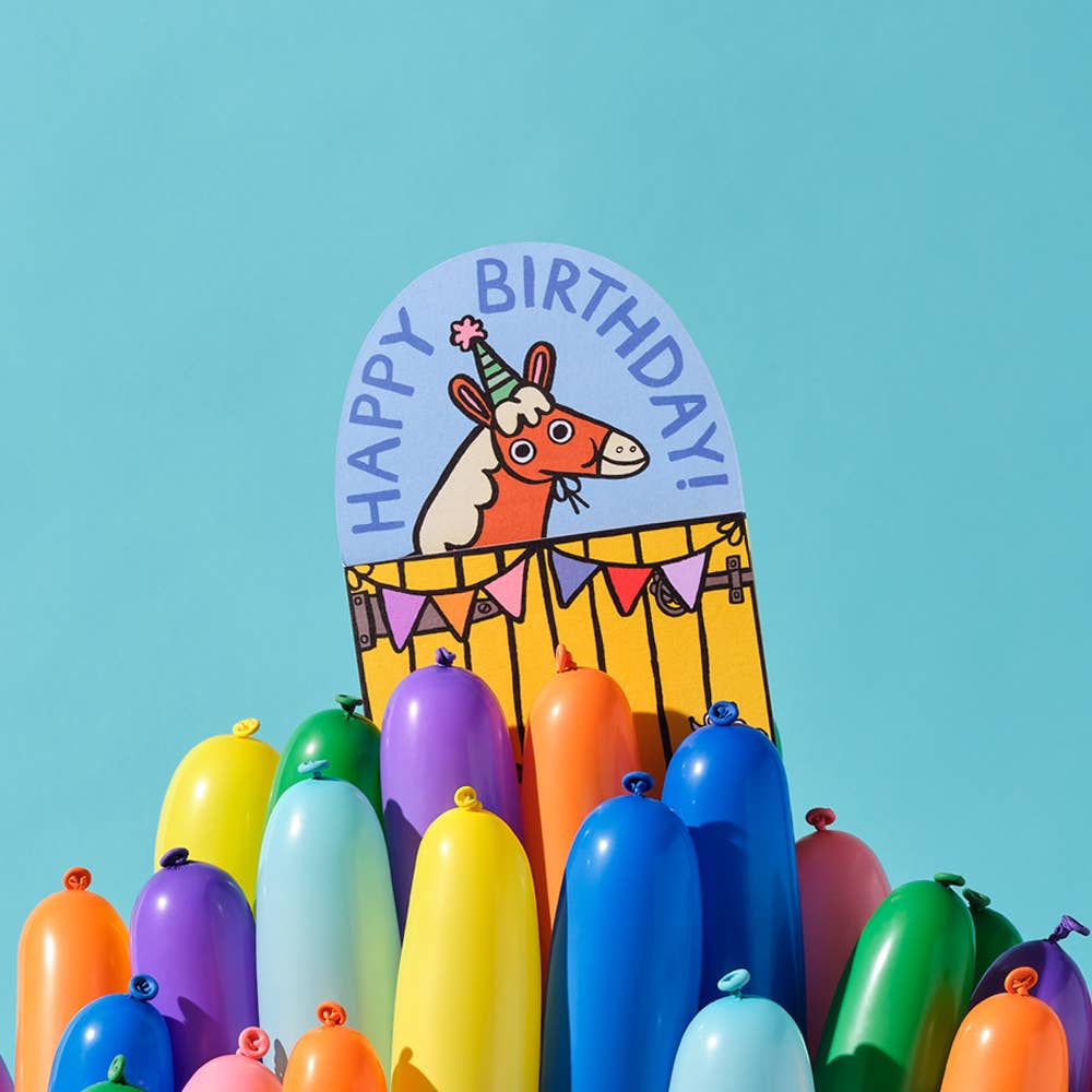 Farmyard Birthday Fold Out Kid's Birthday Card