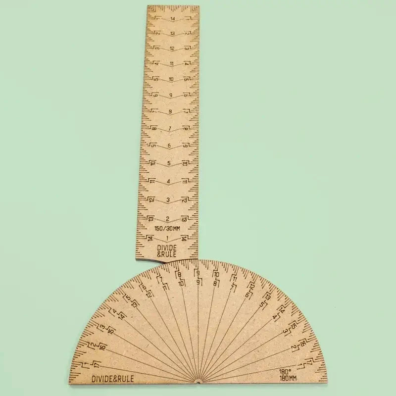 Divide & Rule Ruler And Protractor