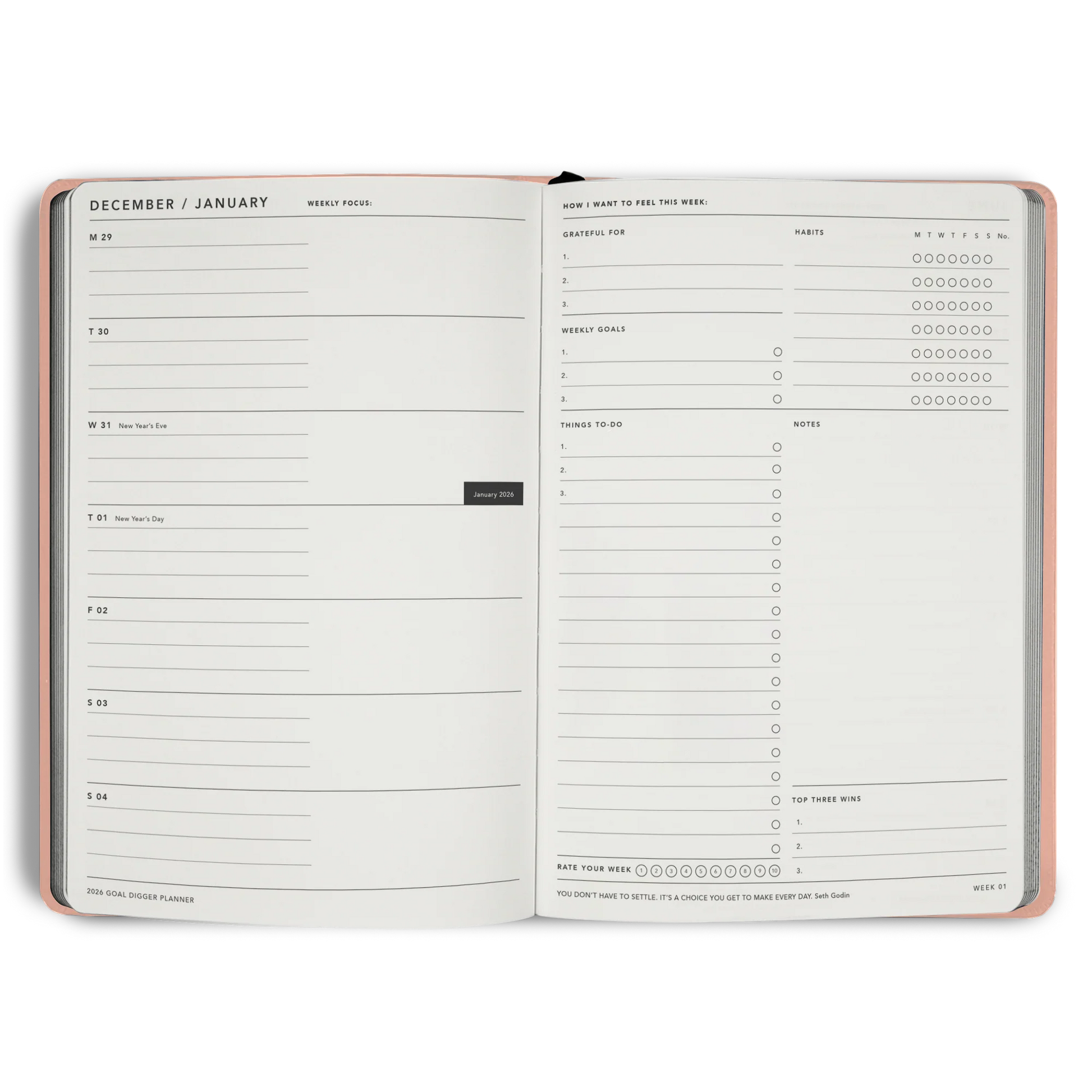 MiGoals Goal Digger Planner 2026