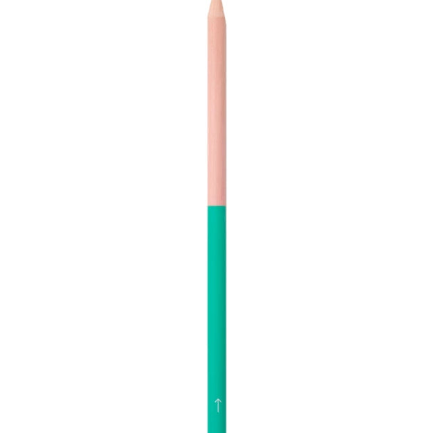 Half-Dipped Coloured Pencil