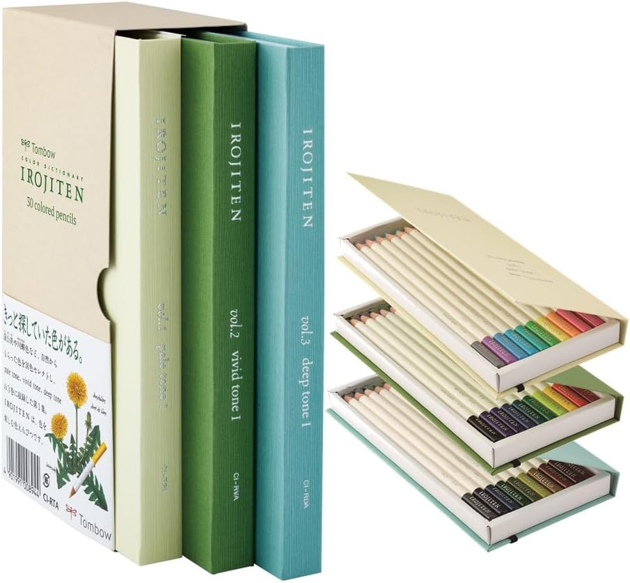 Irojiten Colour Dictionary Pencils: Rainforest Vol 1, Vol 2, Vol 3