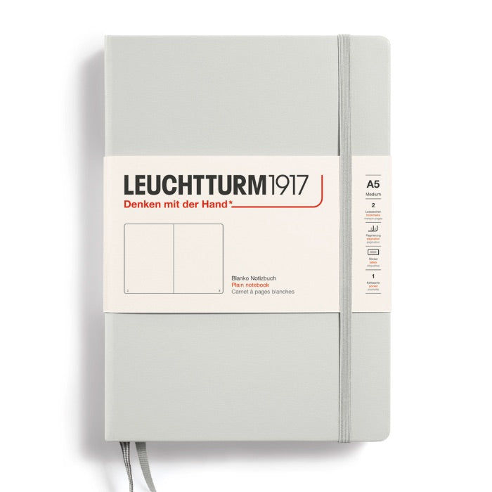 Light Grey Medium Softcover Notebook