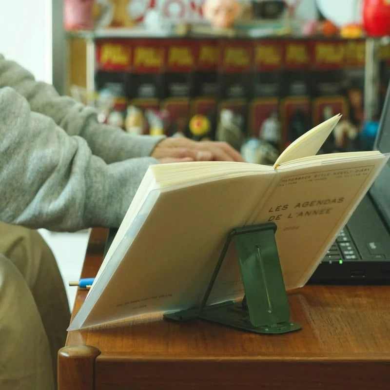 Metal Gadget Stand holding book open