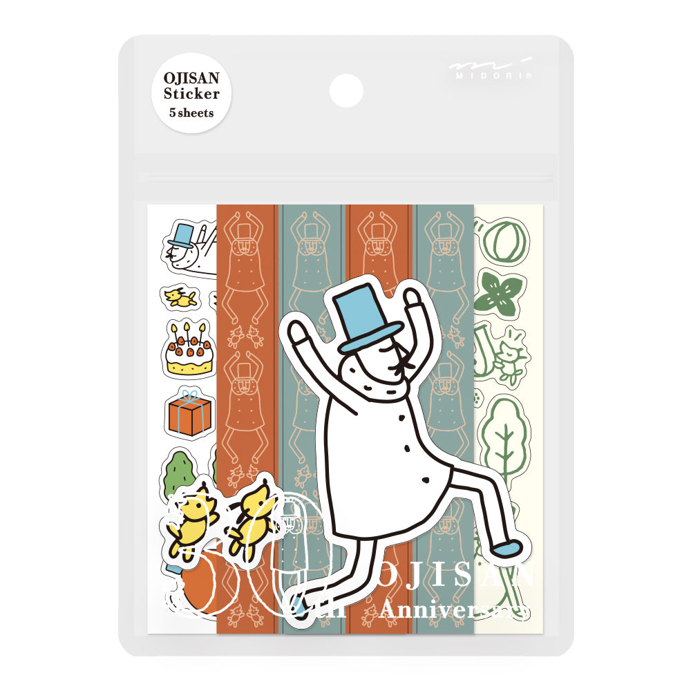 Ojisan 30th Anniversary Decoration Sticker B