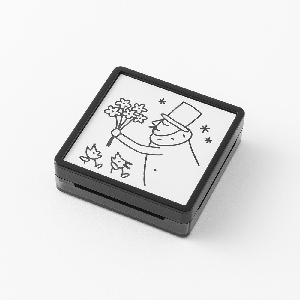 Ojisan 30th Anniversary Paintable stamp Pre-inked Bouquet