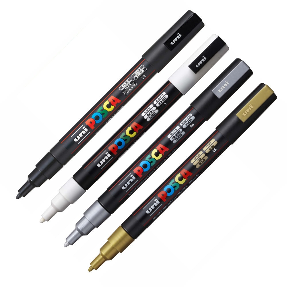 Posca PC-3M Mono Pack of 4
