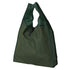 Green reusable shopping bag on a white background
