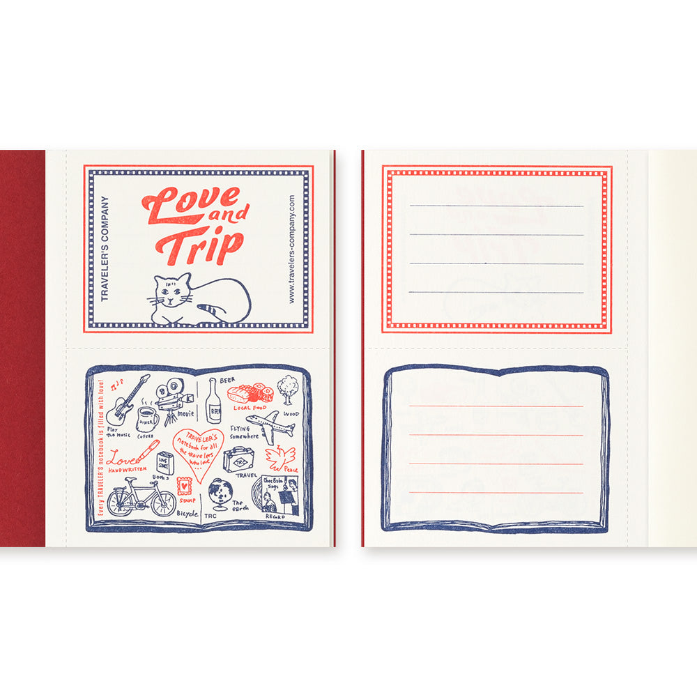 TRAVELER’S Notebook Refill Passport Size Love & Trip 4