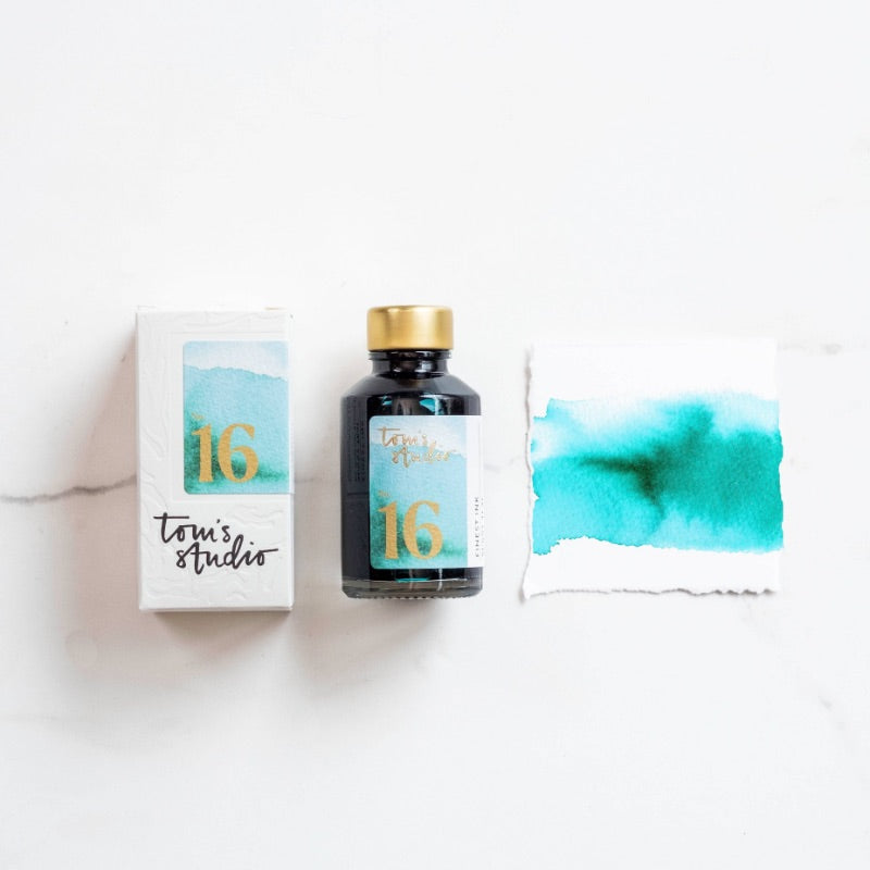 Tom's Studio Fountain Pen Ink Sunny Teal