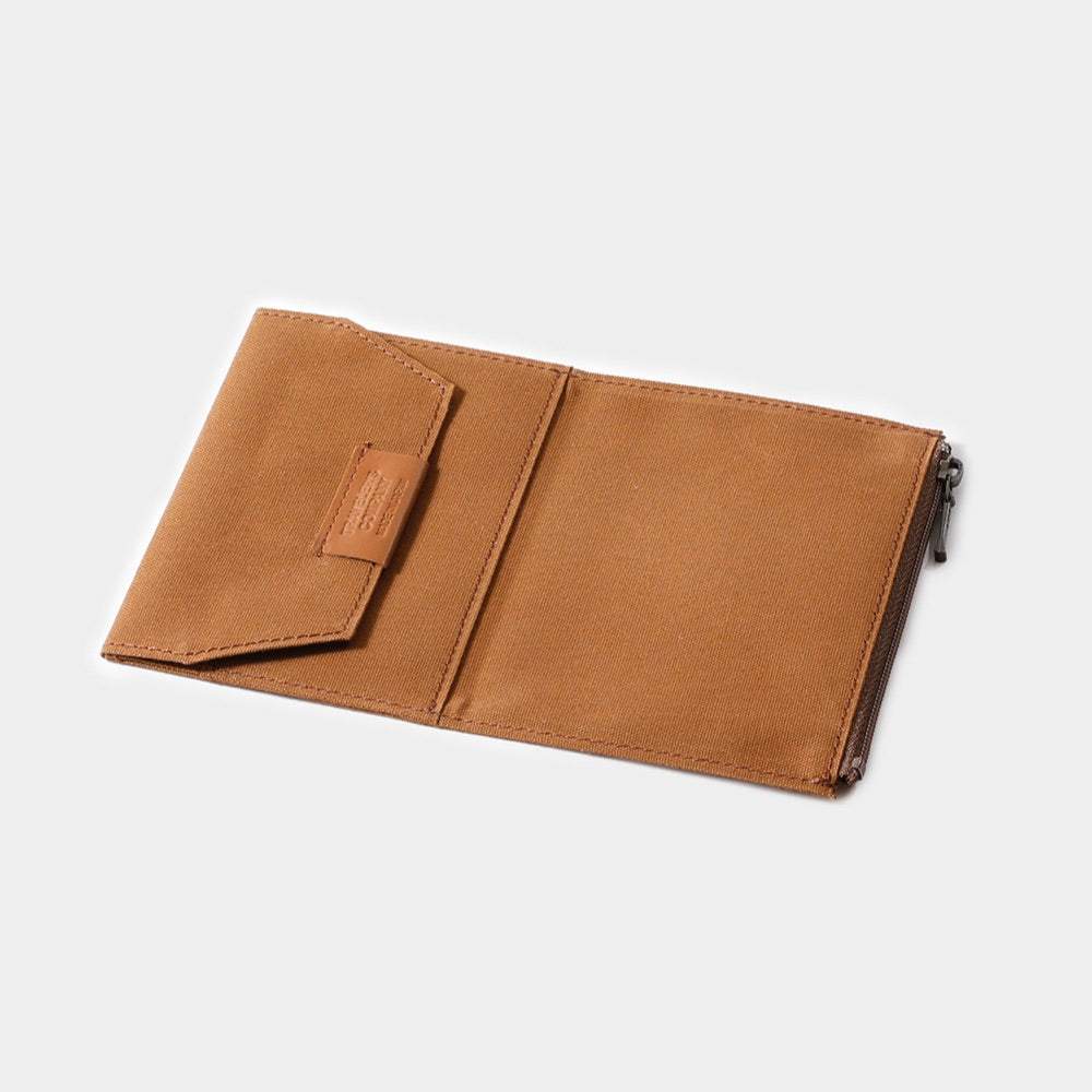 Travelers Factory Passport Cotton Zipper Case Brown 1