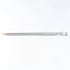 Pencil with a silver casing on a white background