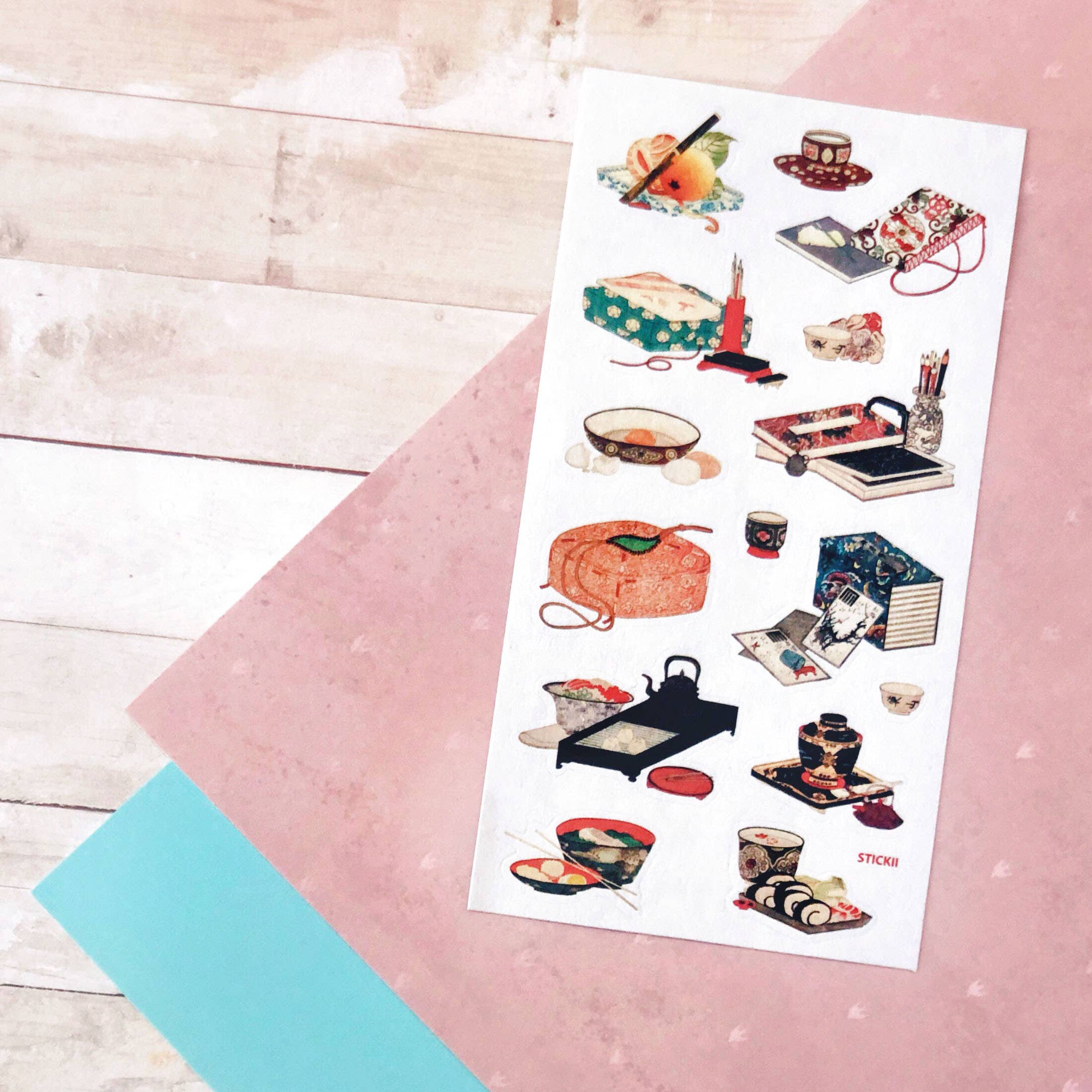 Vintage Japanese Sticker Sheet