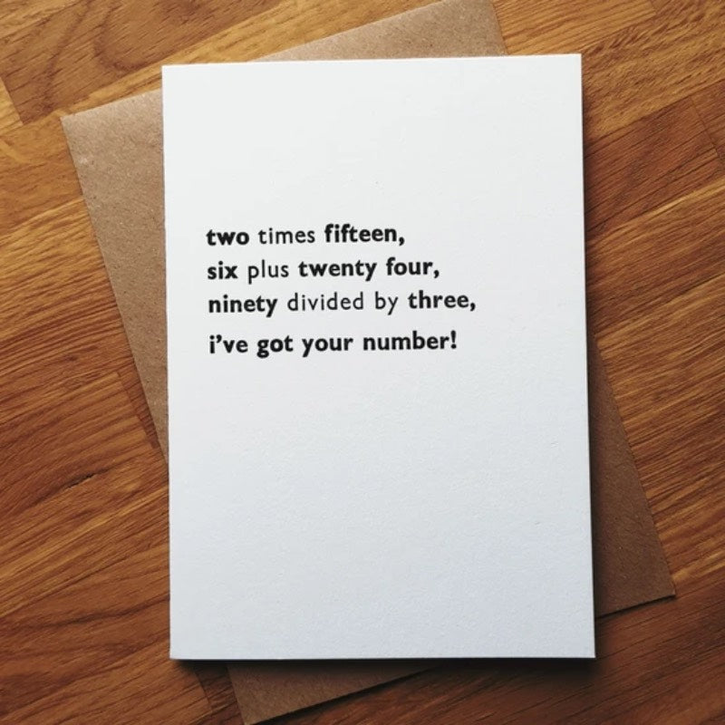 Thirtieth Greeting Card
