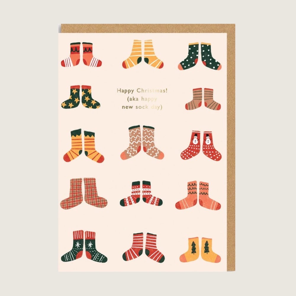 Christmas aka New Sock Day Greeting Card