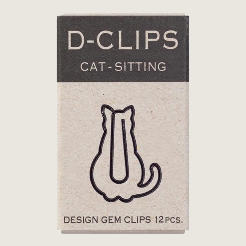 Midori D-Clips Mini Box // Sitting Cat