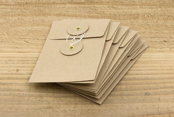 TRAVELER'S COMPANY Kraft Envelope Small - Vertical (Brown)
