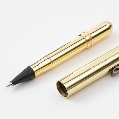 Traveler's Company Brass Rollerball Pen – All Things Analogue