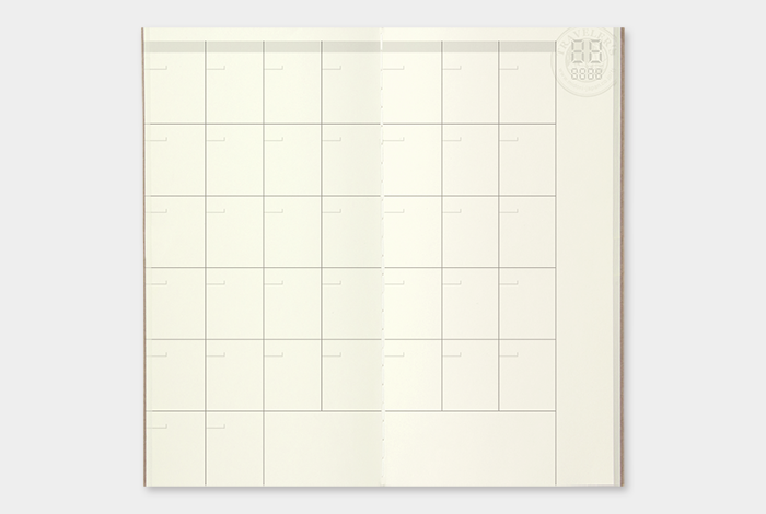 TRAVELER'S Notebook Refill Free Diary Monthly 017