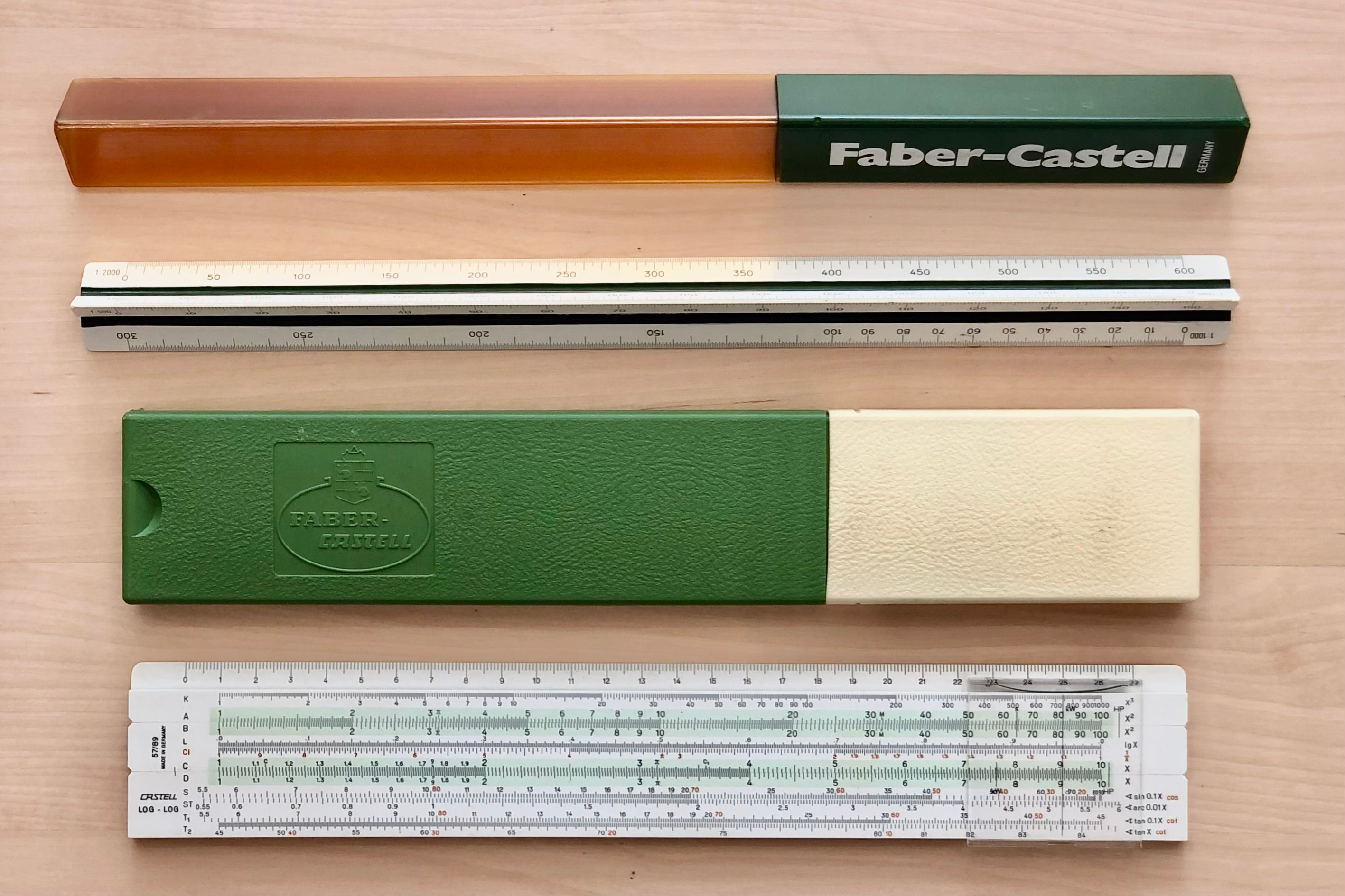 Vintage Faber-Castell Rulers