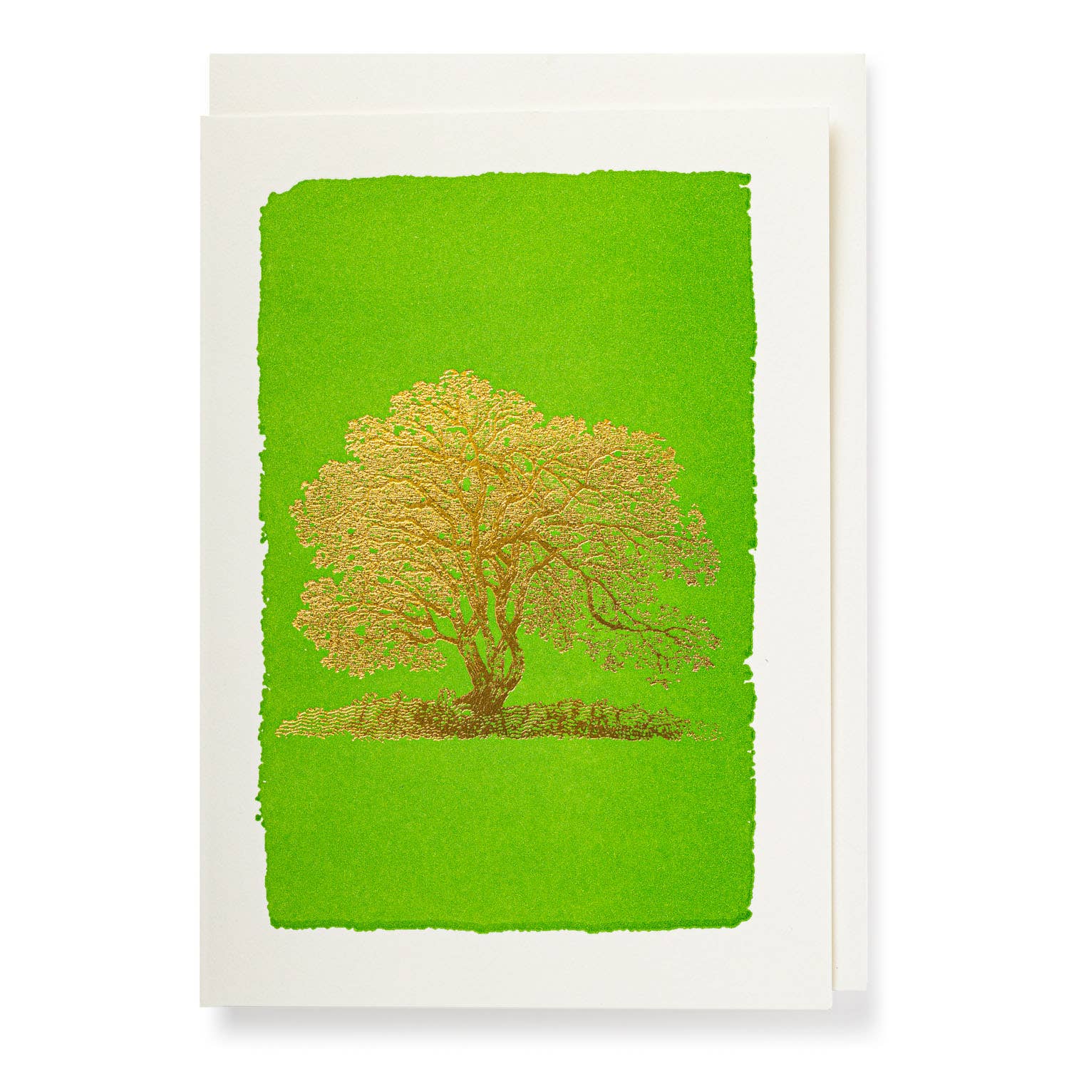 Gold Oak Tree Notecard