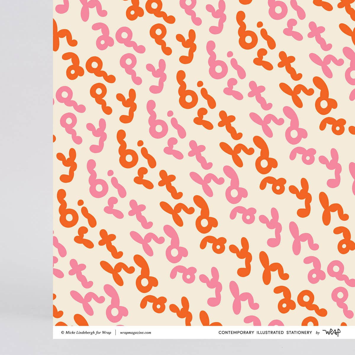 Happy Birthday Bubble Writing Gift Wrap