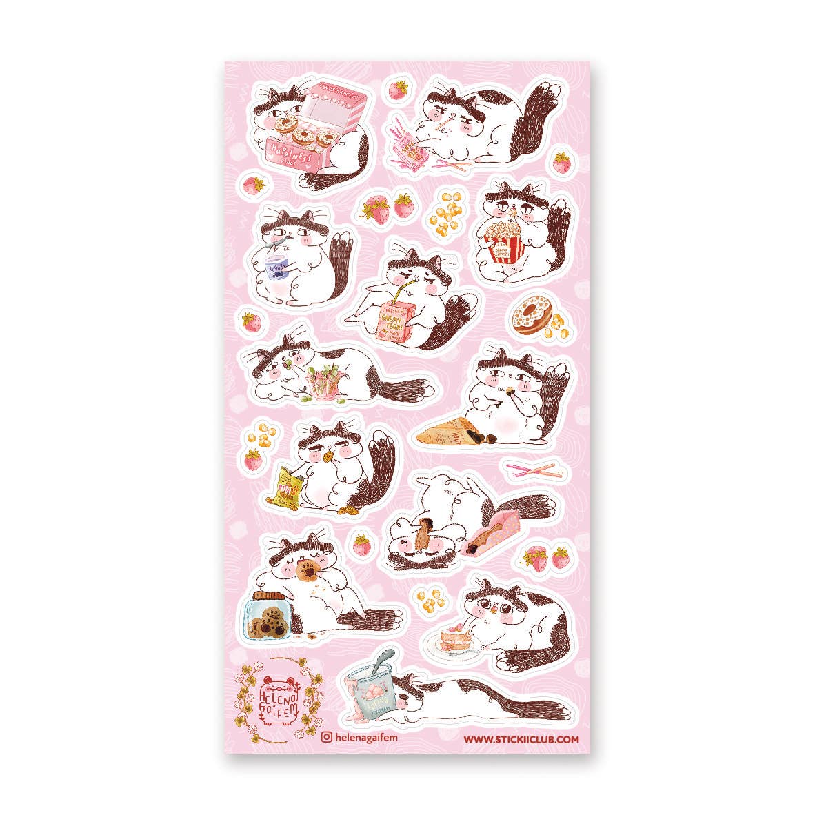 Sassy Snack Time Sticker Sheet