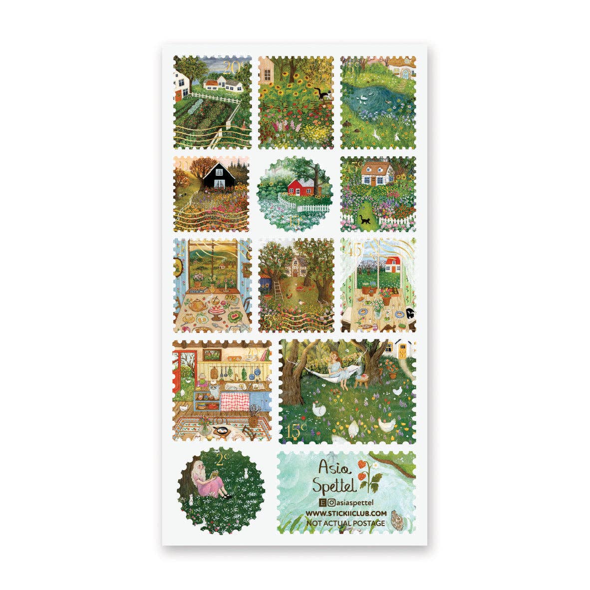 Blooming Countryside Sticker sheet
