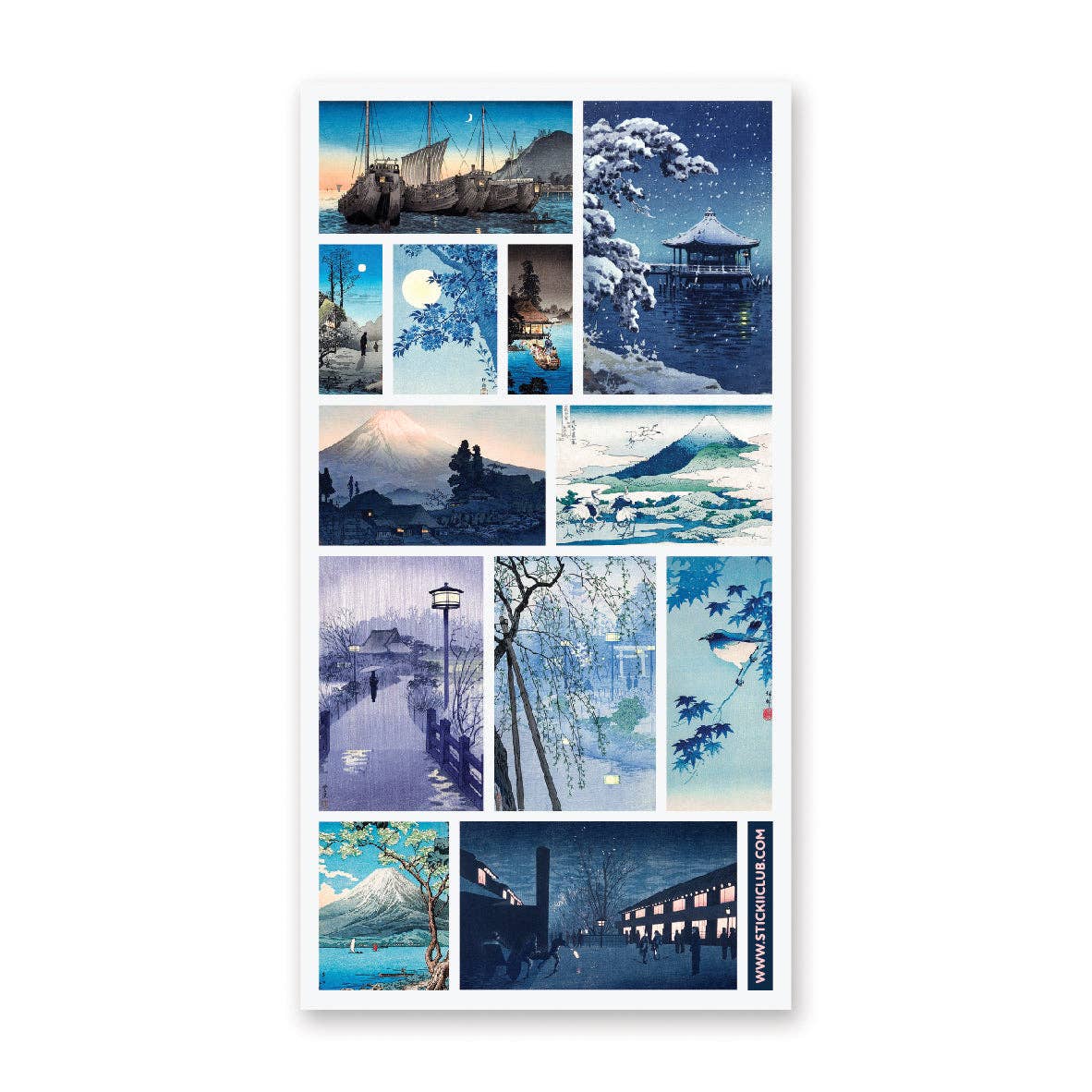 Evening Over Edo Sticker Sheet