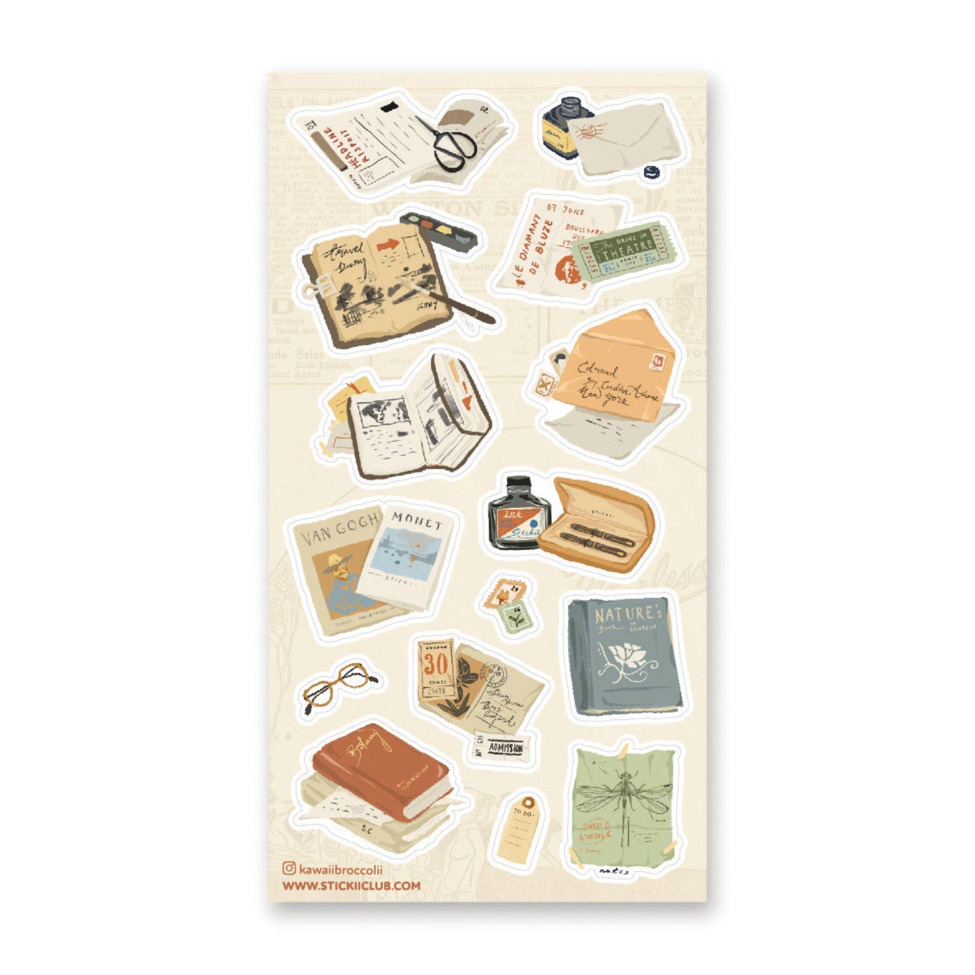 Stationery Inception Sticker Sheet