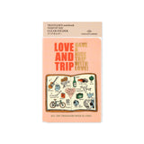 TRAVELER'S Notebook Passport Refill: LOVE AND TRIP Clear Folder 2025