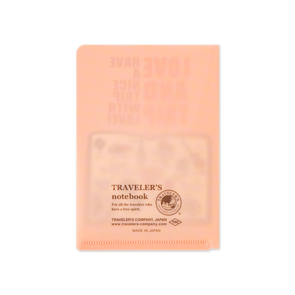 TRAVELER'S Notebook Passport Refill: LOVE AND TRIP Clear Folder 2025