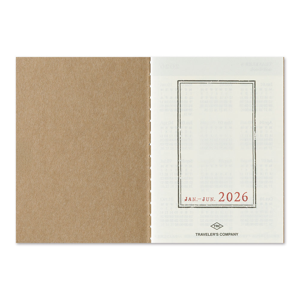 TRAVELER'S Notebook Passport Refill: Weekly Diary 2026 *PRE ORDER*