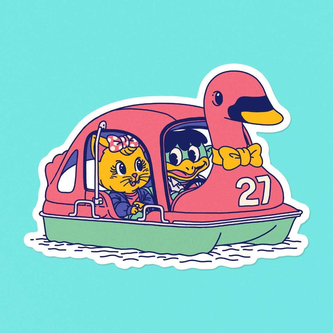 "Swanboat" vinyl sticker