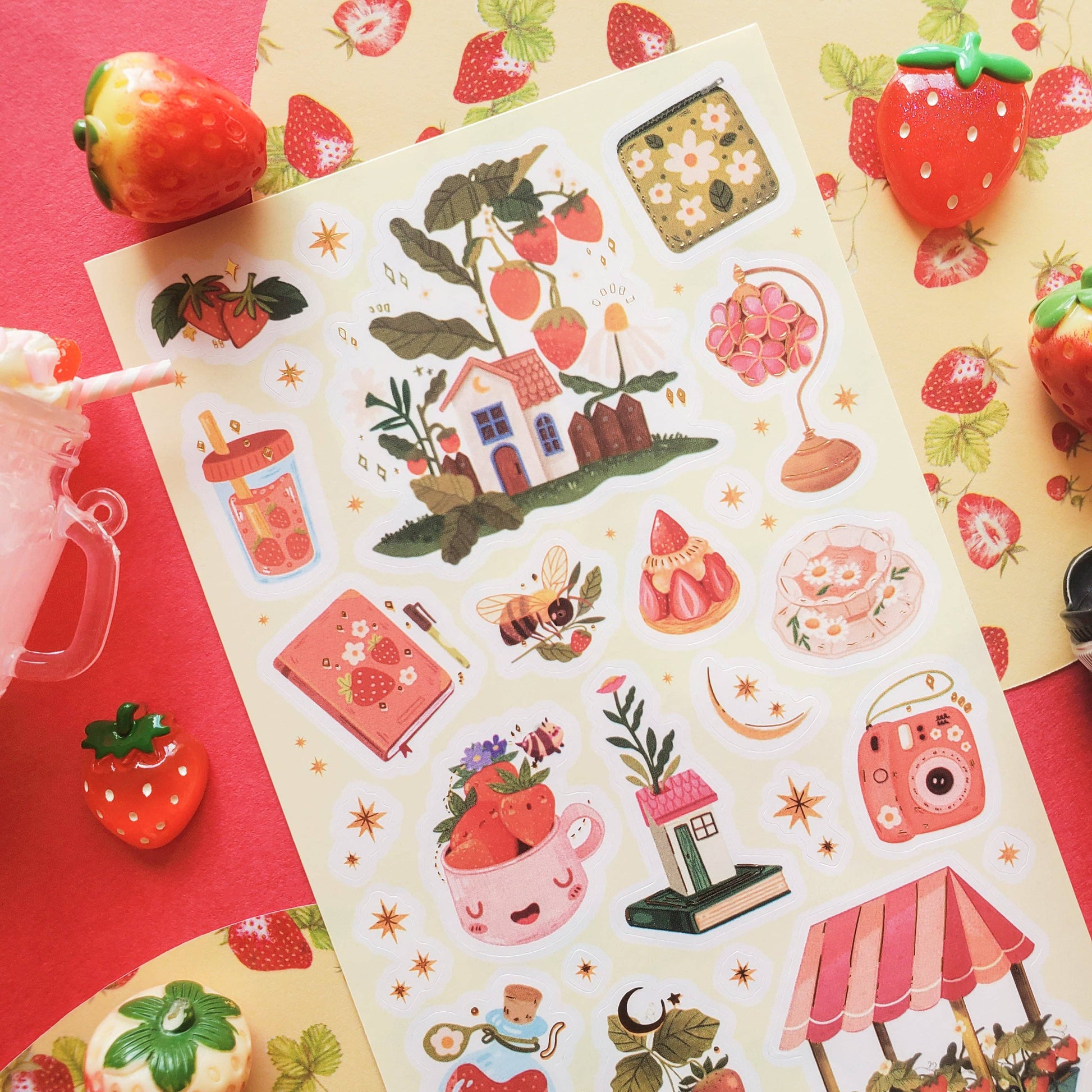 Berry Patch Cottage Sticker Sheet