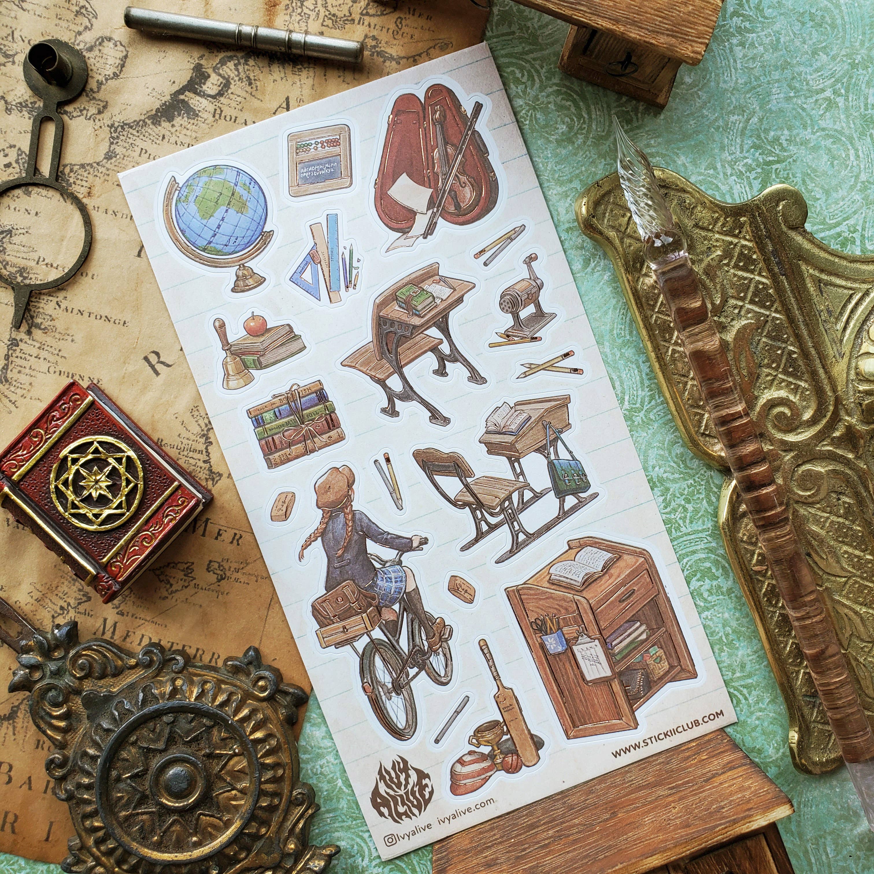 School Days Sticker Sheet