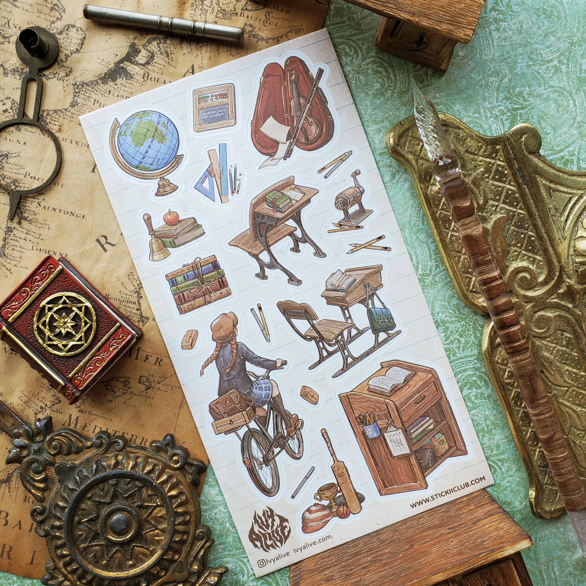 School Days Sticker Sheet