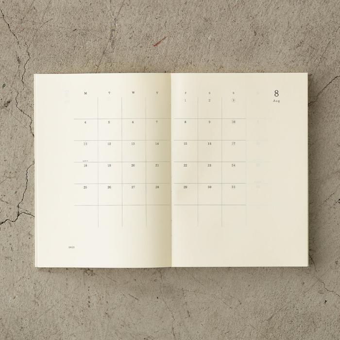 MD Notebook Medium Monthly Diary 2025