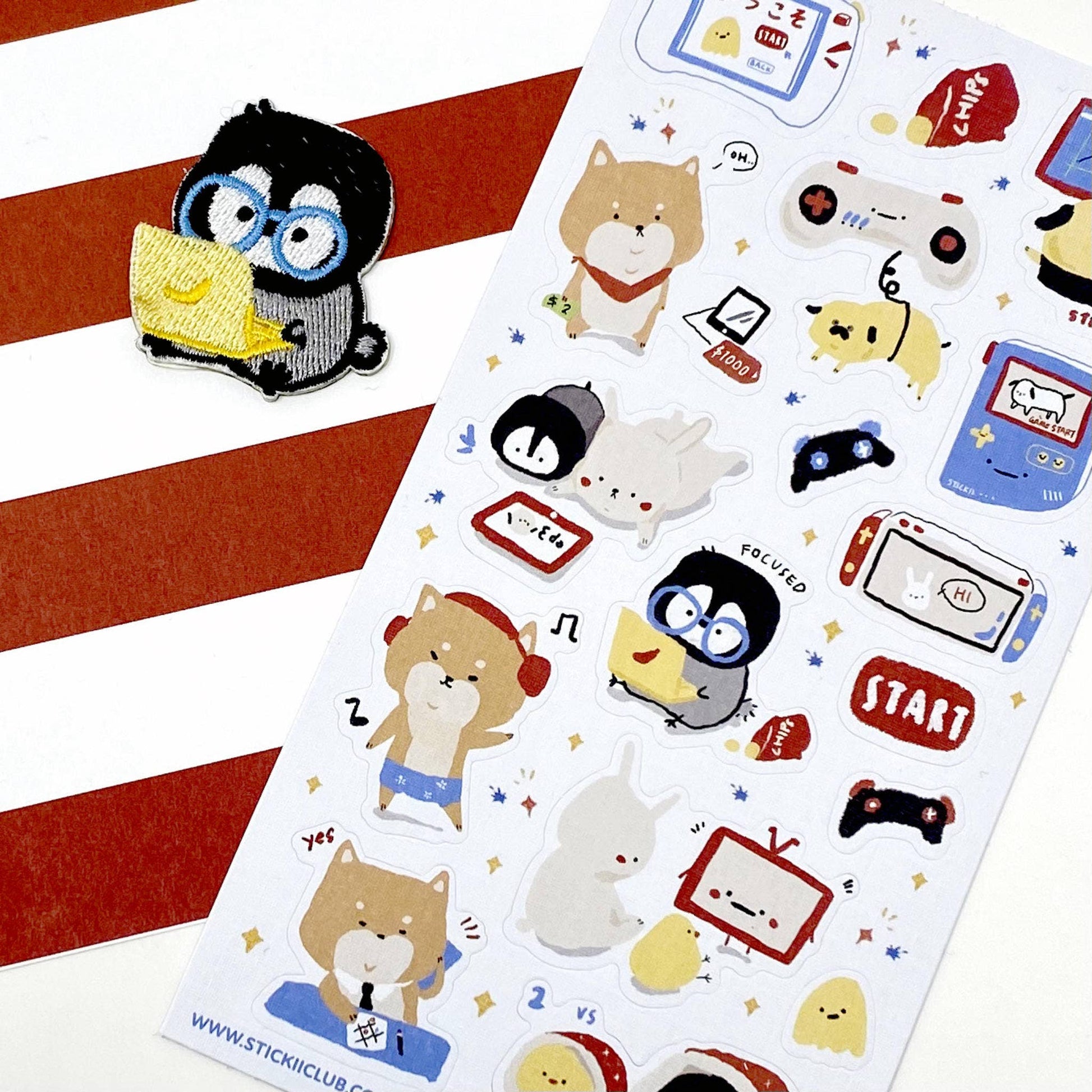 Furry Gamers Sticker Sheet