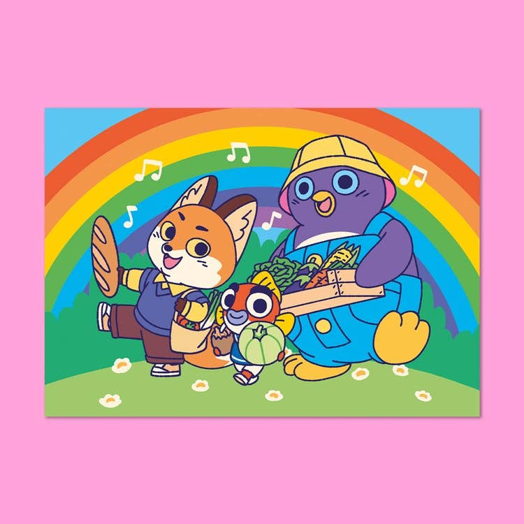 Market Day Postcard