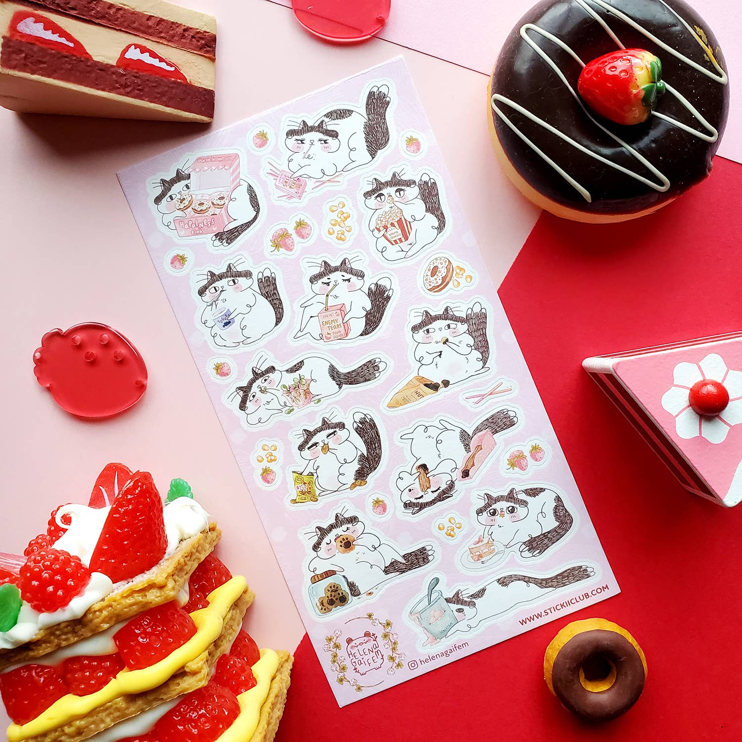 Sassy Snack Time Sticker Sheet