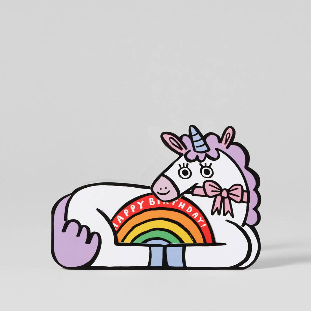 Unicorn With Mini Card Kid's Greeting Card