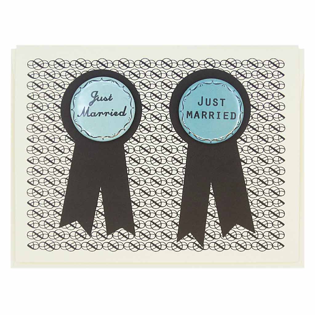 Just Married Greeting Card