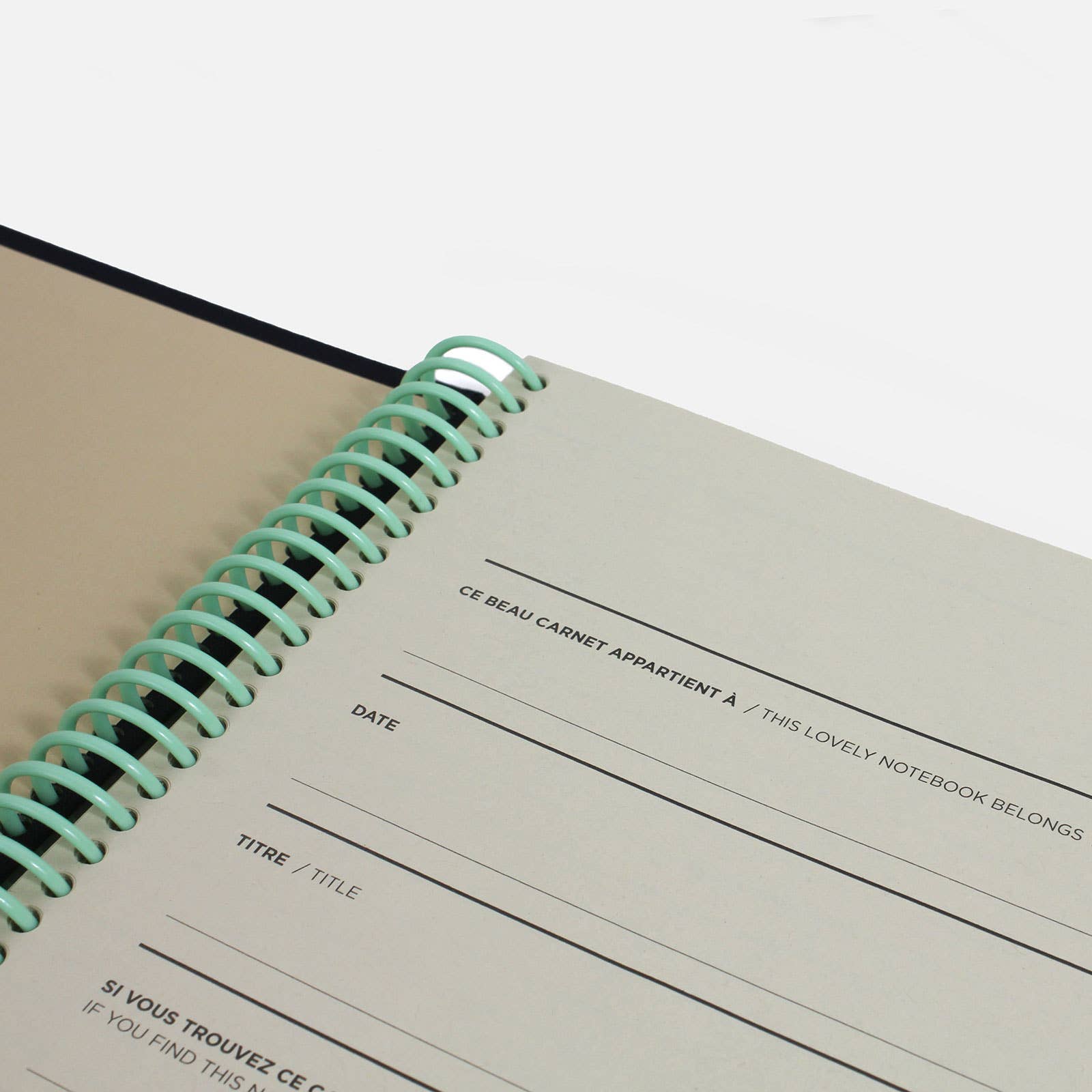 Canvas Spiral Bound Notebook
