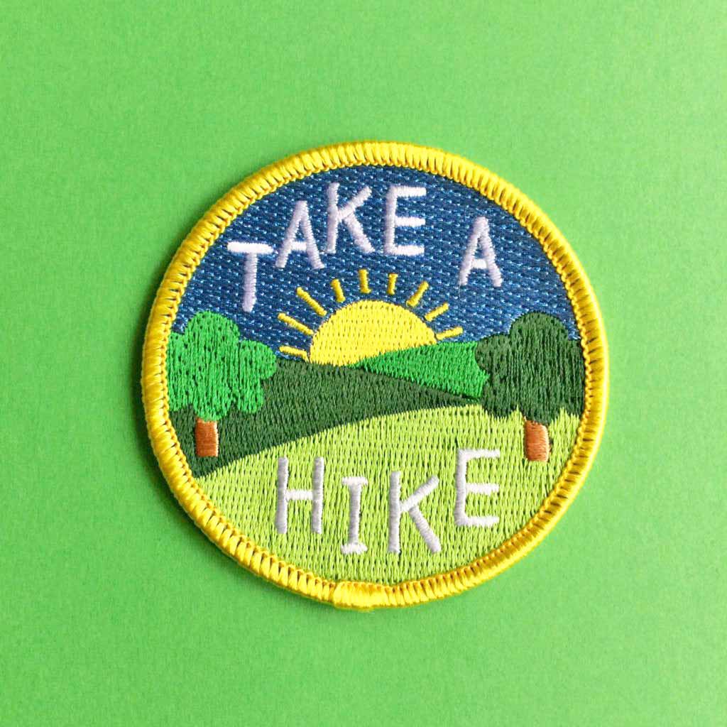 Take A Hike Iron On Patch