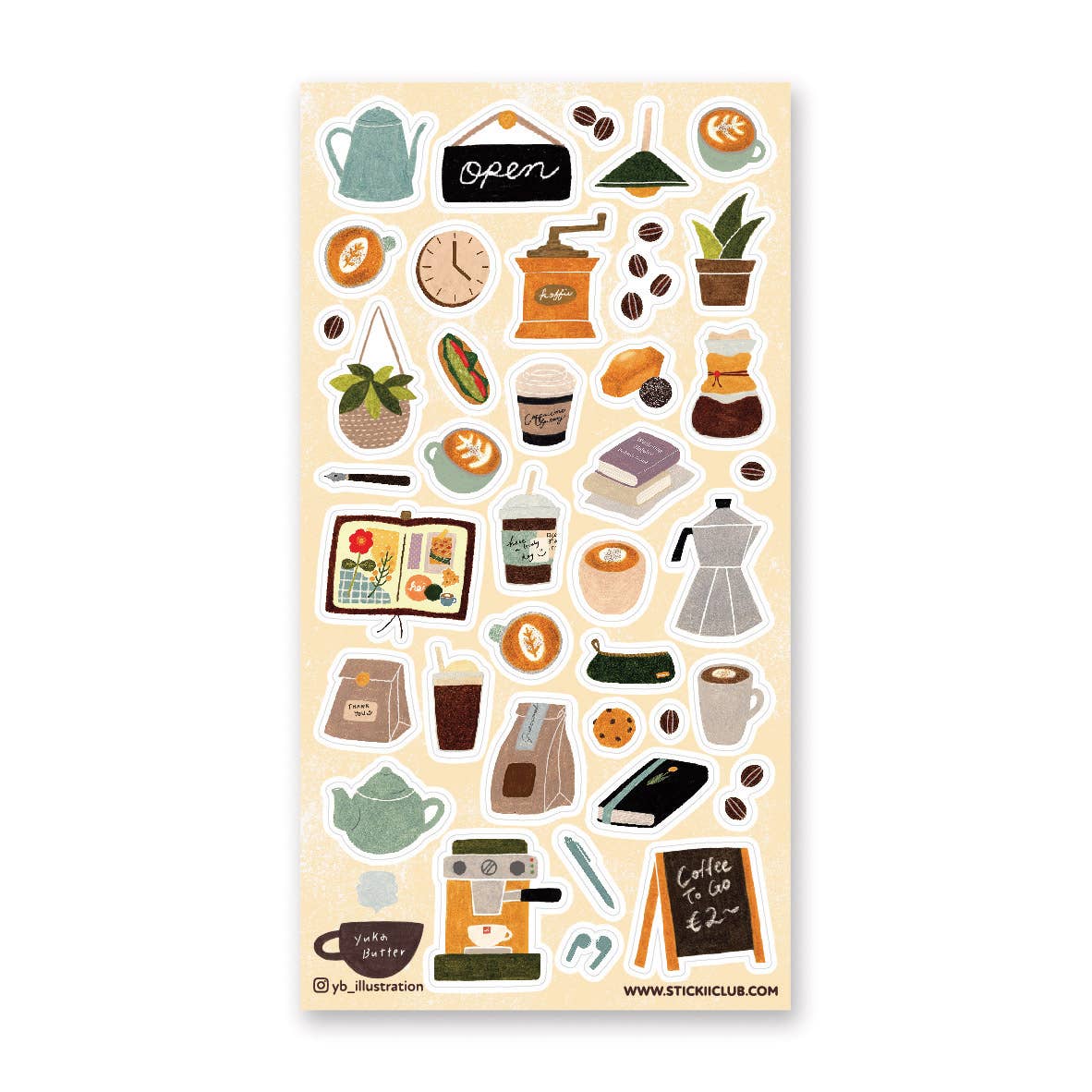Cafe Joy Sticker Sheet